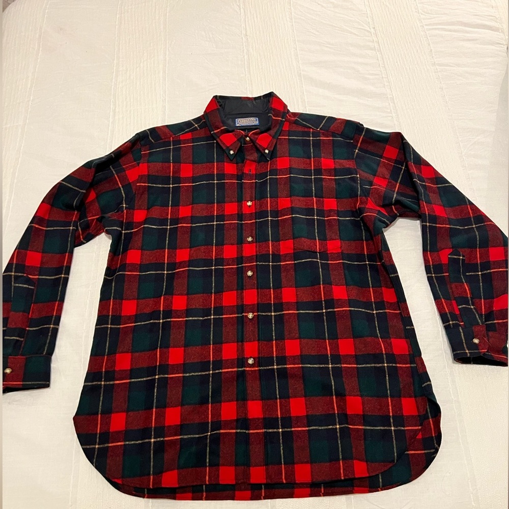 Vintage Mens Pendleton Button-up - 100% Virgin Wool/Auth Kilgore Tartan - sz XL